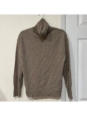 Nordstrom Tan Beige Cashmere Turtleneck Sweater Size Small NWOT